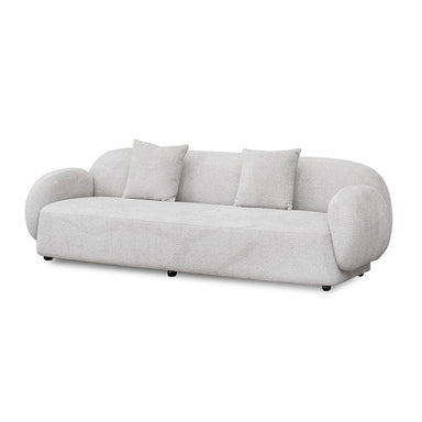 Salt White 3 Seater Fabric Sofa
