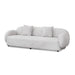 Salt White 3 Seater Fabric Sofa