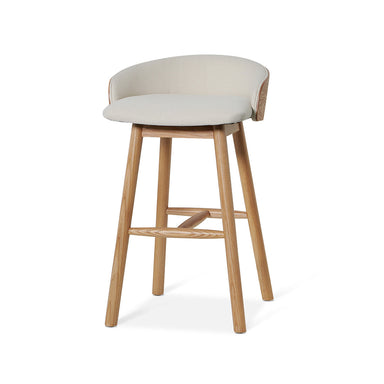 Selena 65cm Natural Bar Stool - Beige