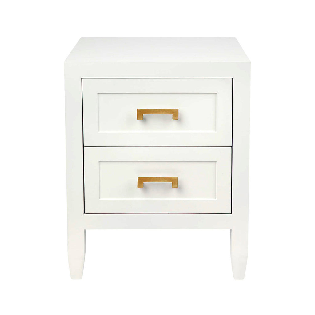 Soloman Bedside Table - Small White