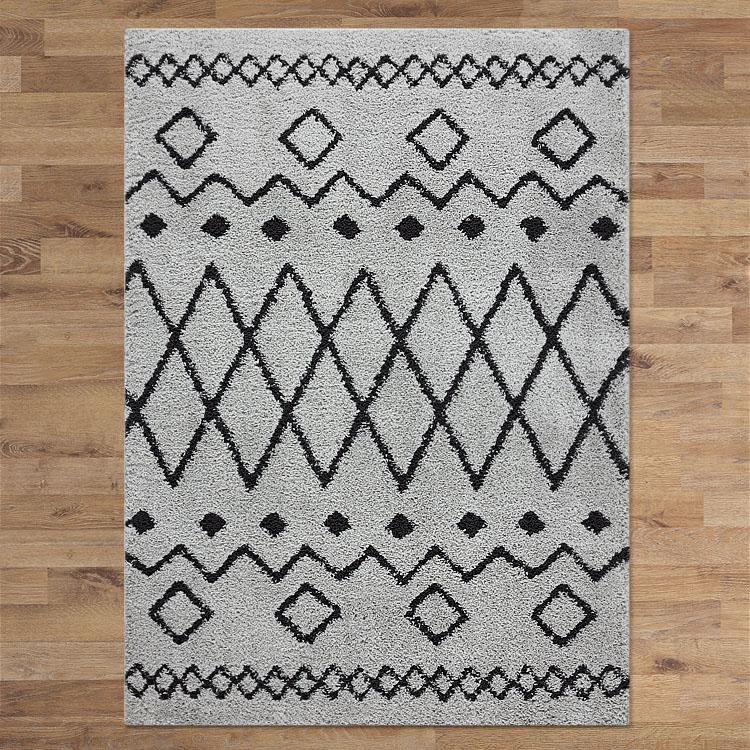 Saray Rugs Sorento Shaggy Grey 844