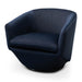 Swivel Lounge Chair - Navy Velvet