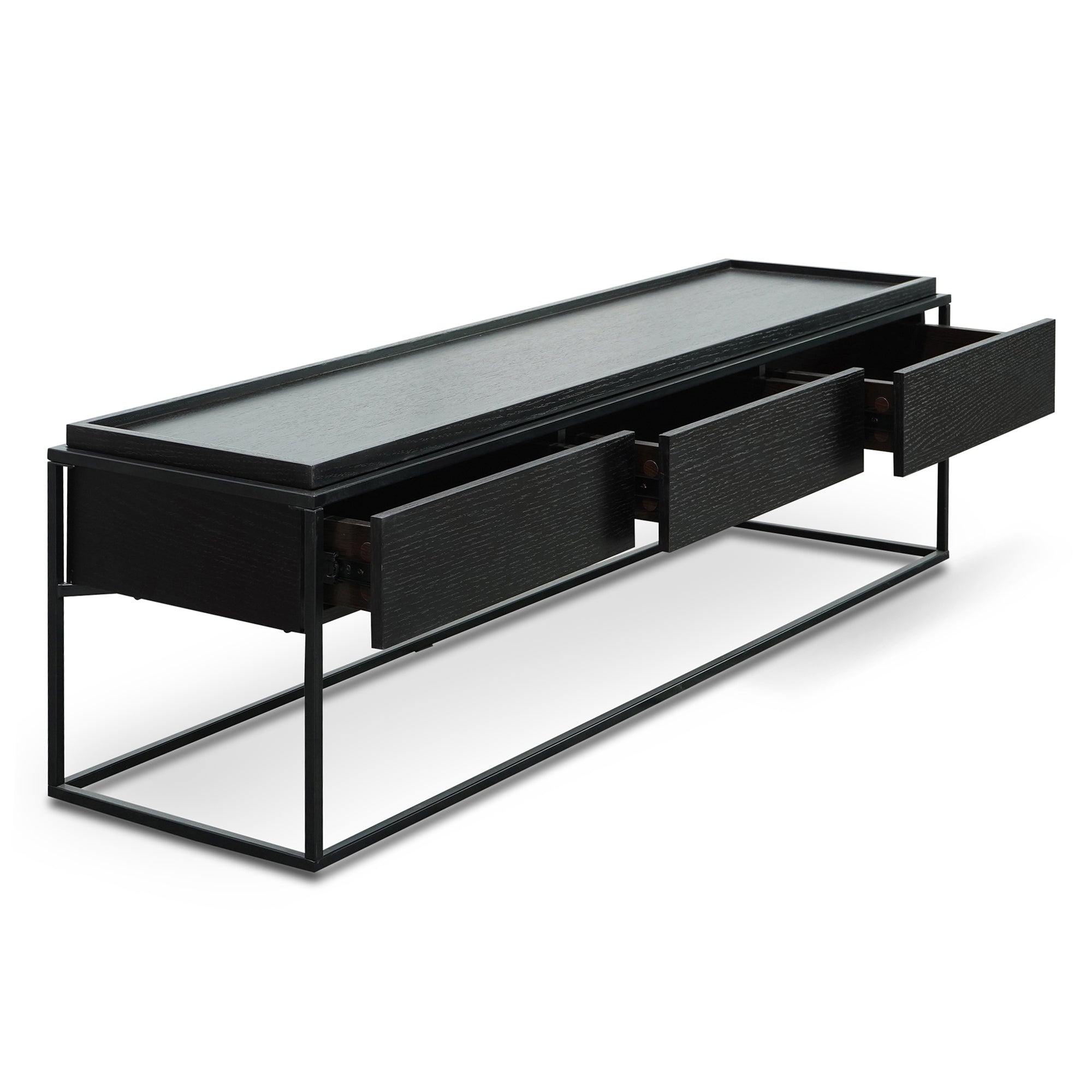 Ortena 150cm TV Entertainment Unit - Full Black