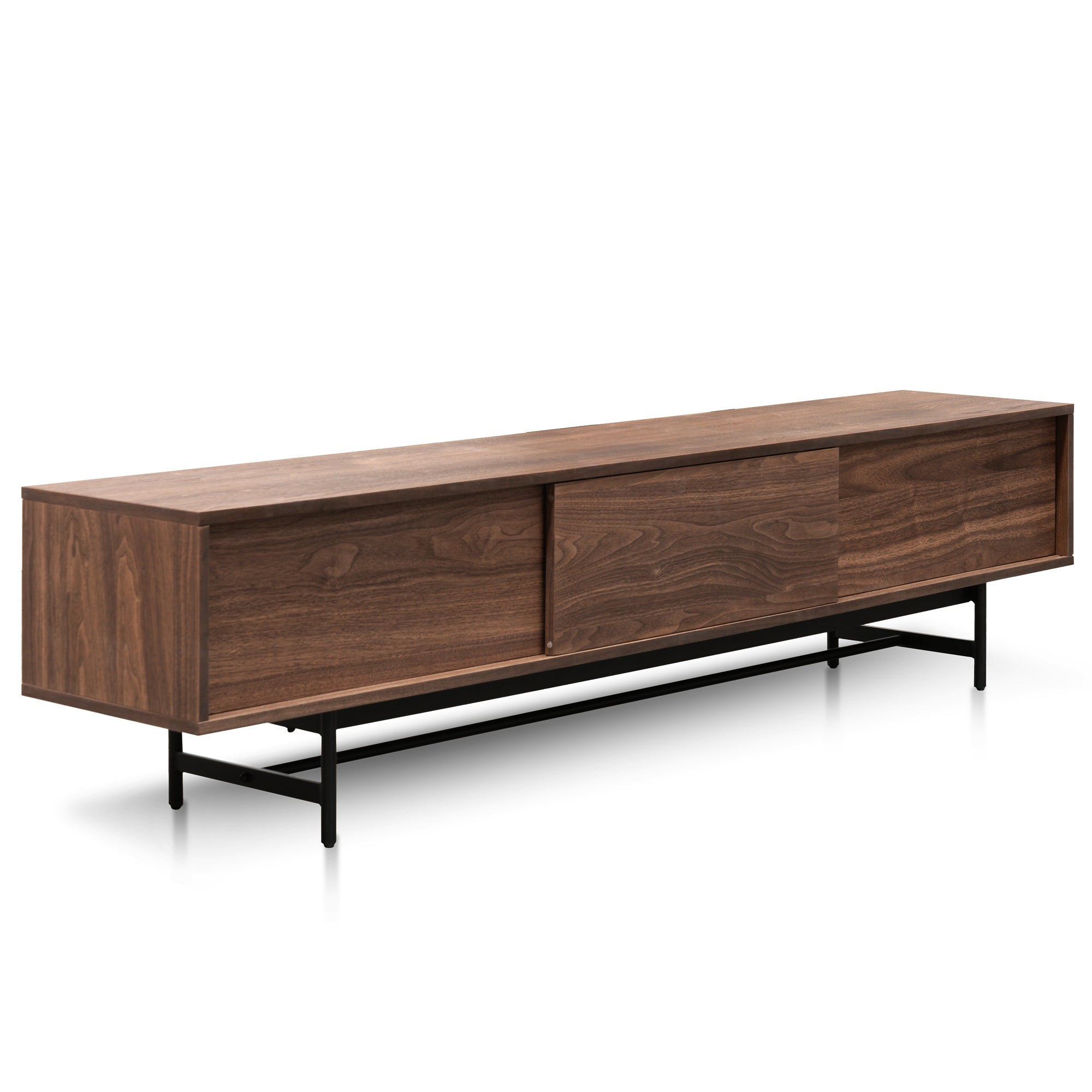 Christie 2.1m Walnut Wooden TV Entertainment Unit