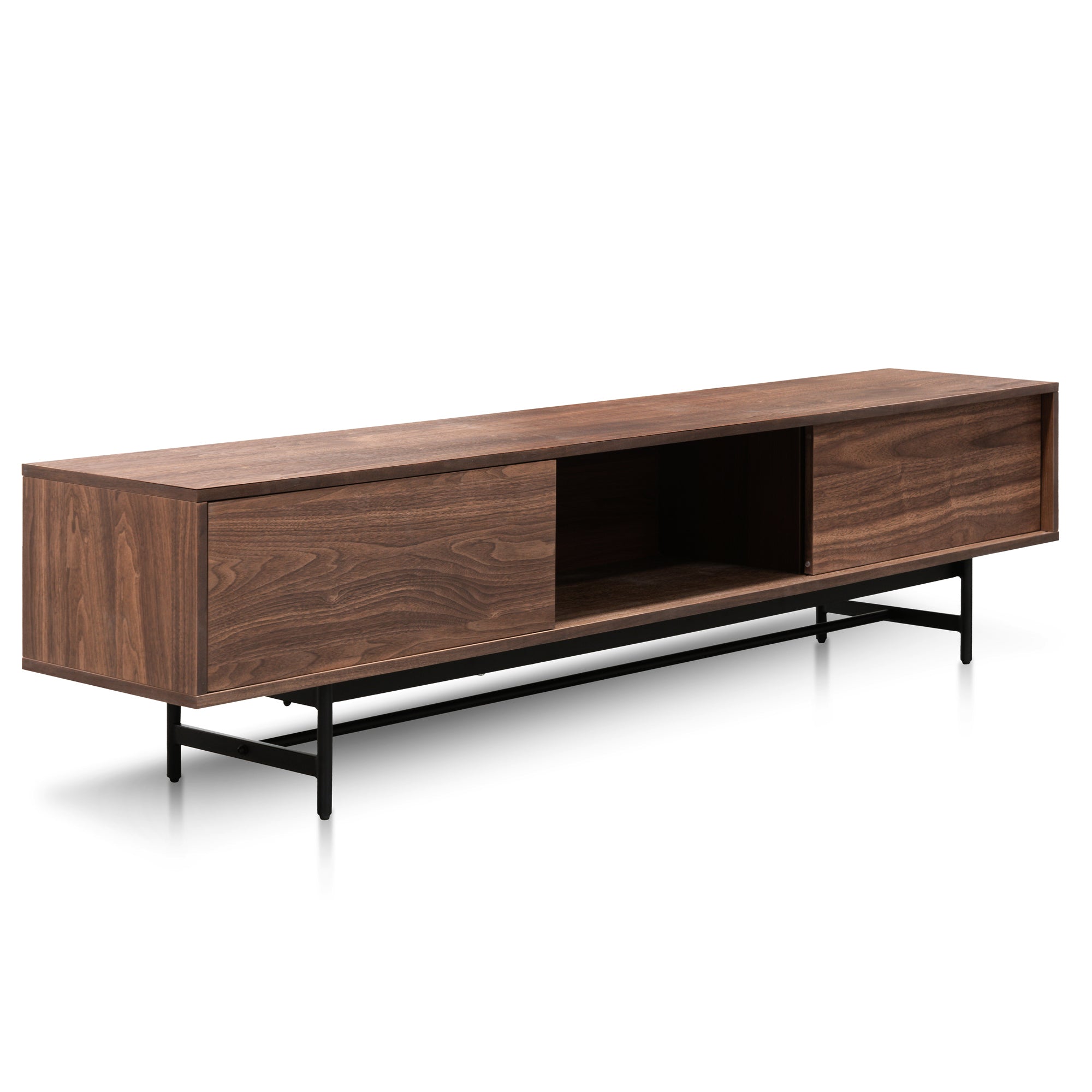 Christie 2.1m Walnut Wooden TV Entertainment Unit