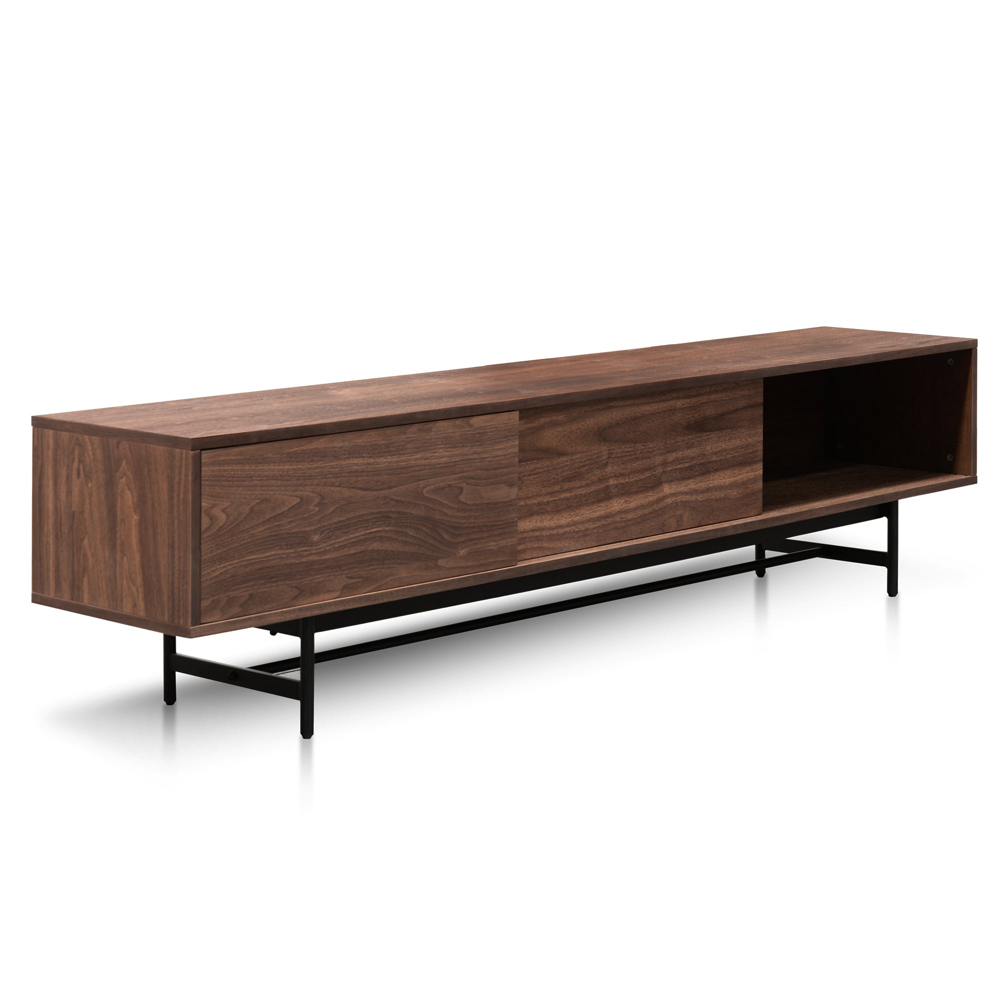 Christie 2.1m Walnut Wooden TV Entertainment Unit