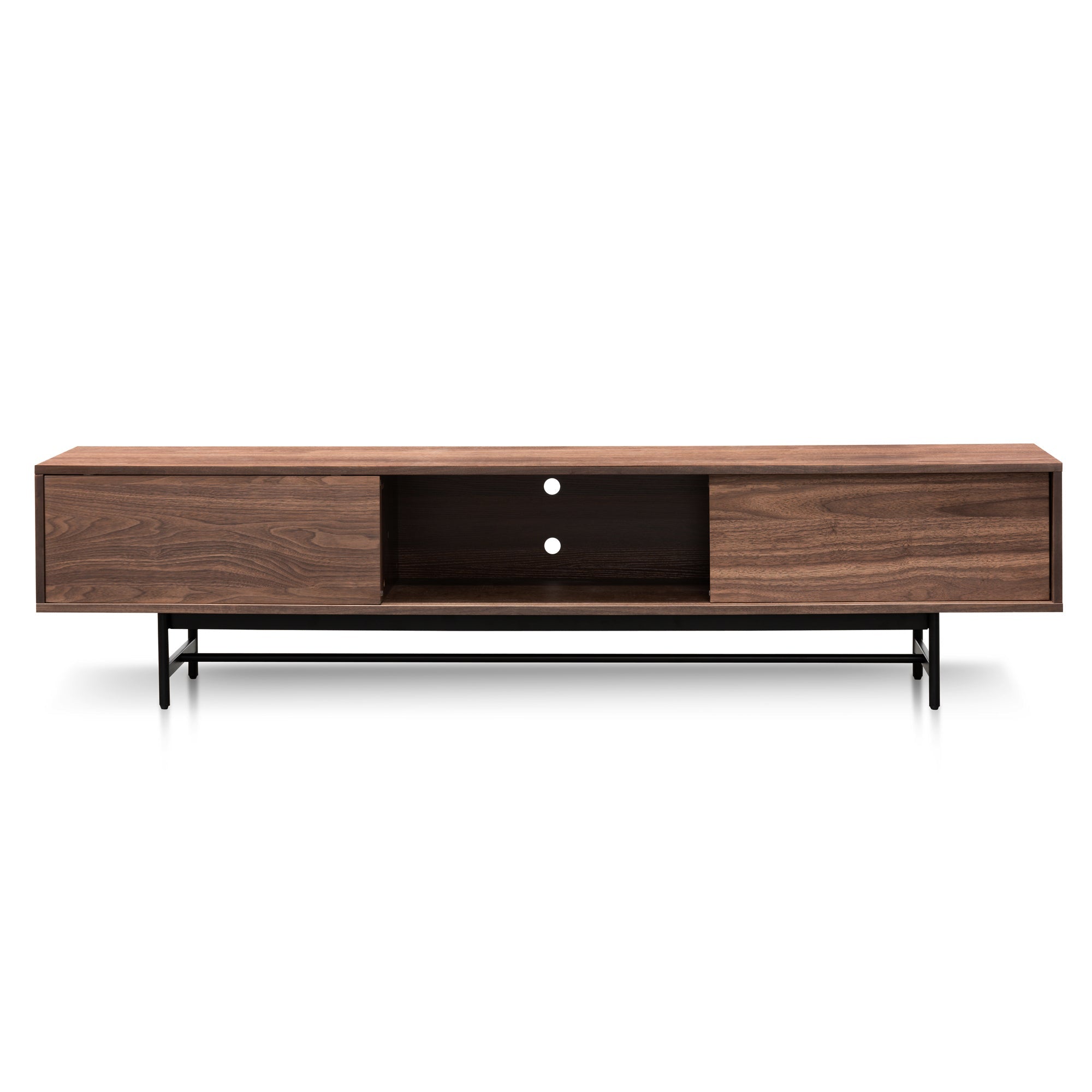 Christie 2.1m Walnut Wooden TV Entertainment Unit