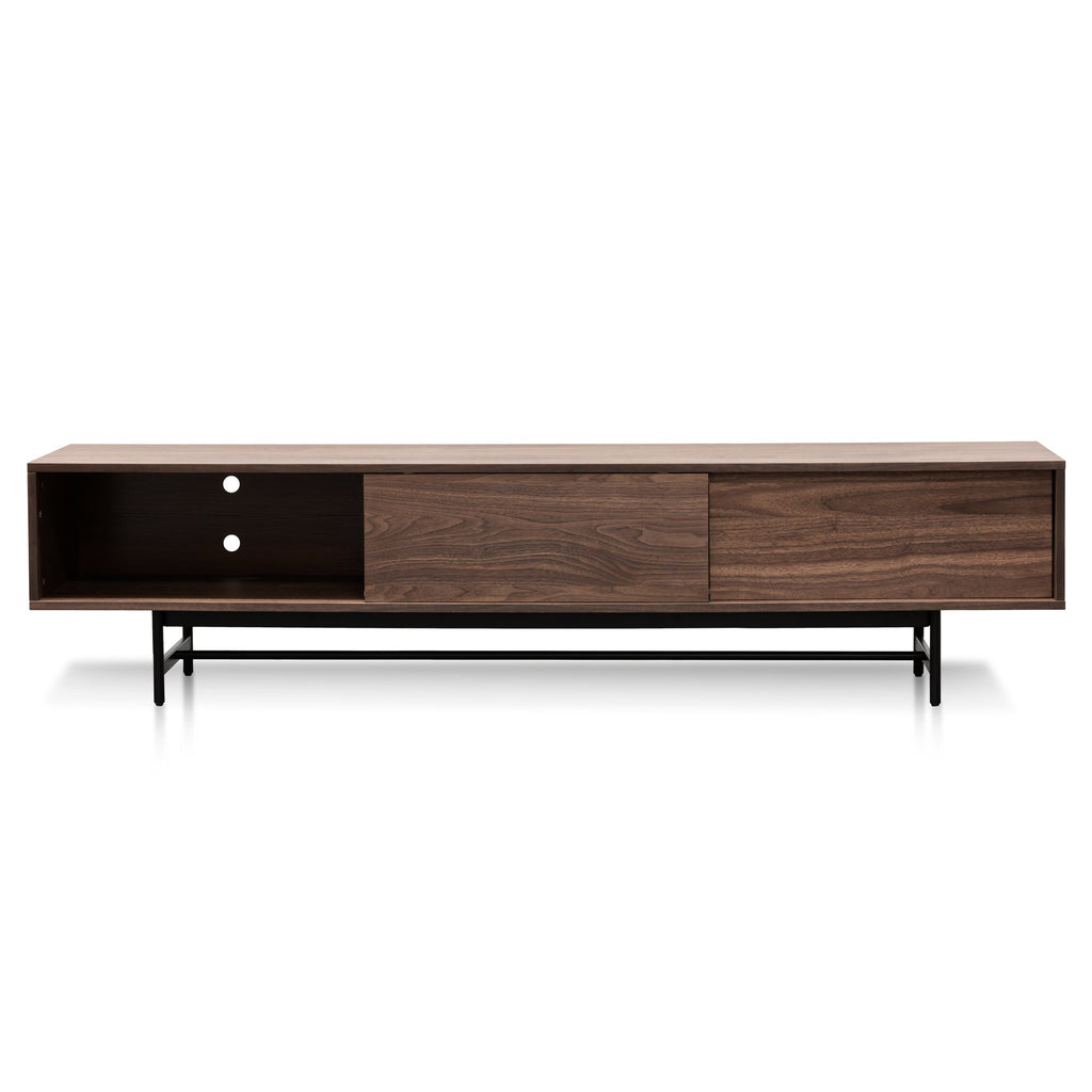 Christie 2.1m Walnut Wooden TV Entertainment Unit