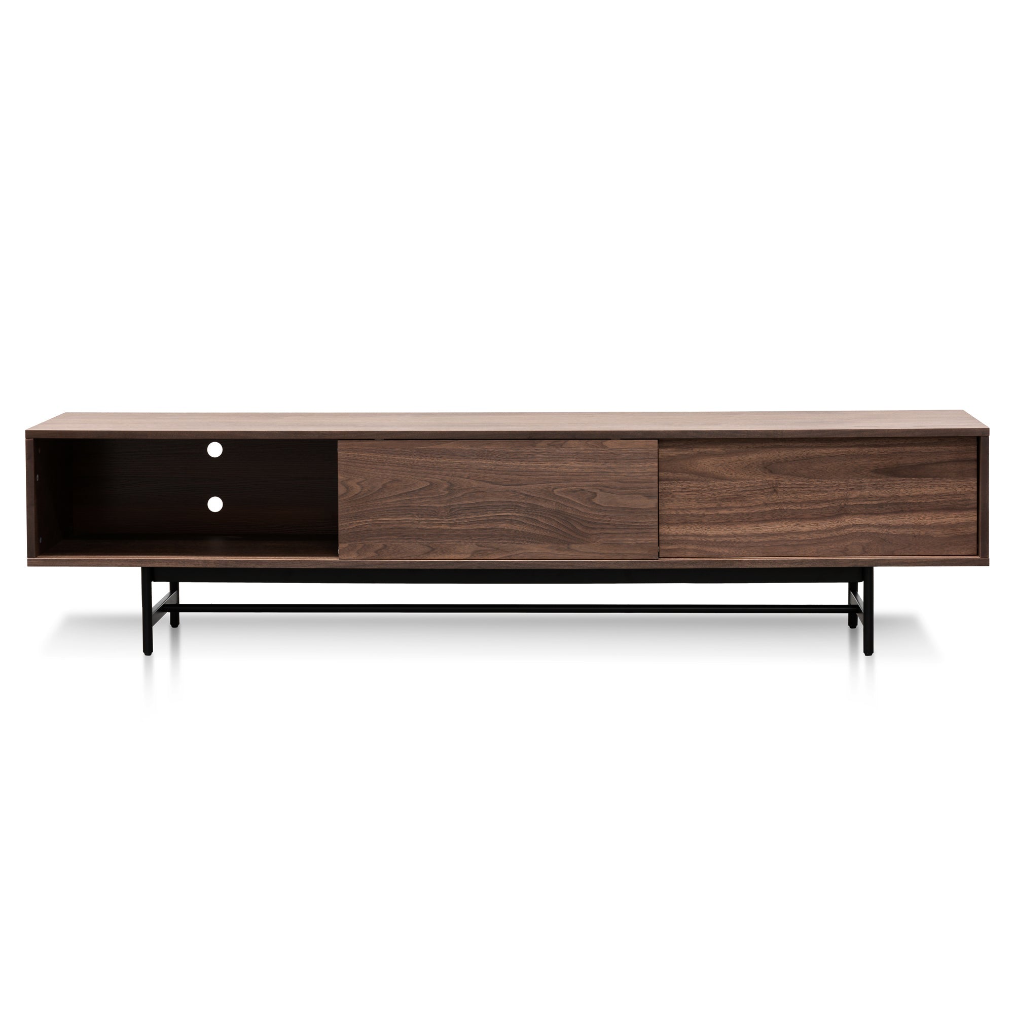 Christie 2.1m Walnut Wooden TV Entertainment Unit