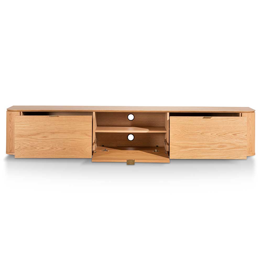 Landry 2.4 TV Entertainment Unit - Natural Oak