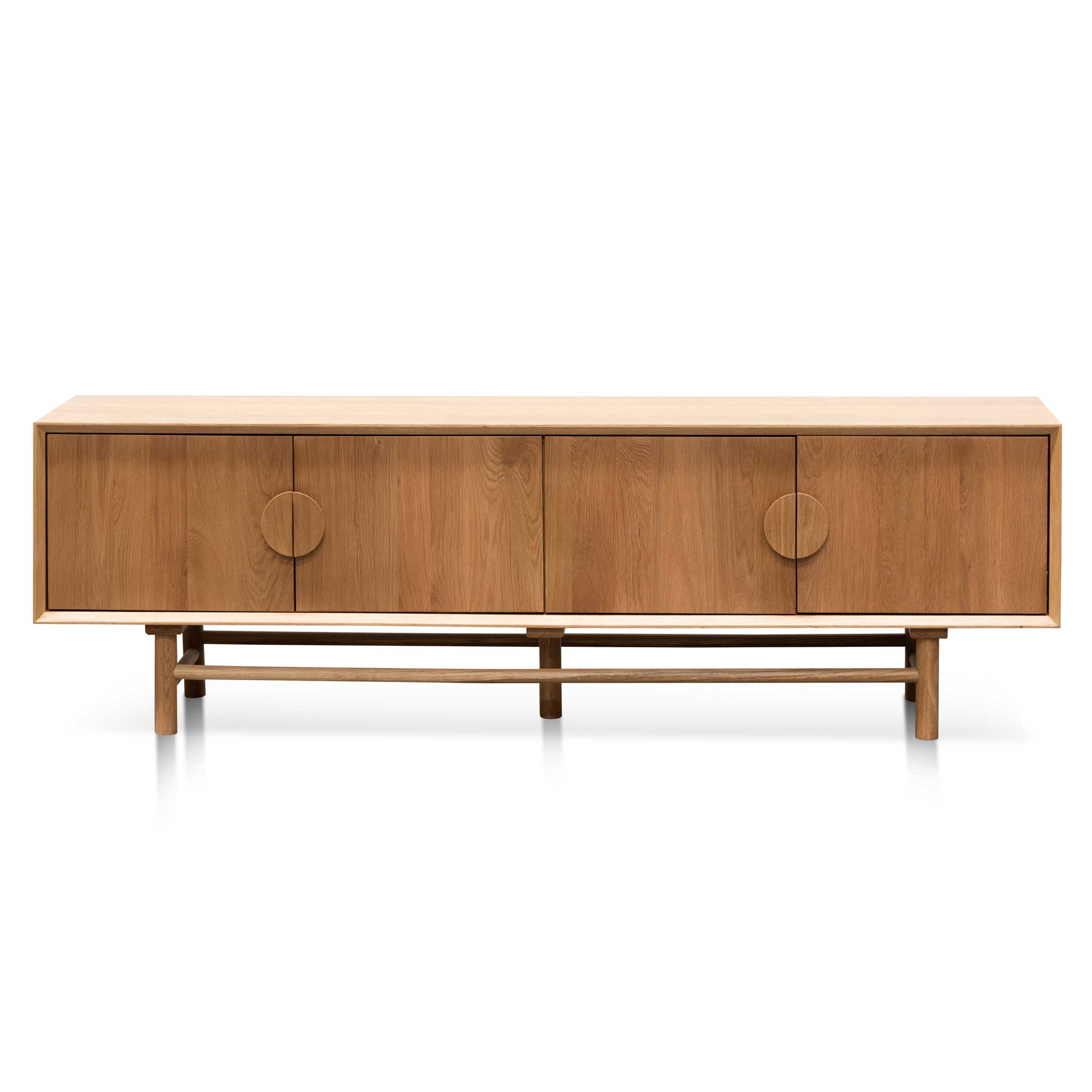 1.8m Wooden TV Entertainment Unit - Natural