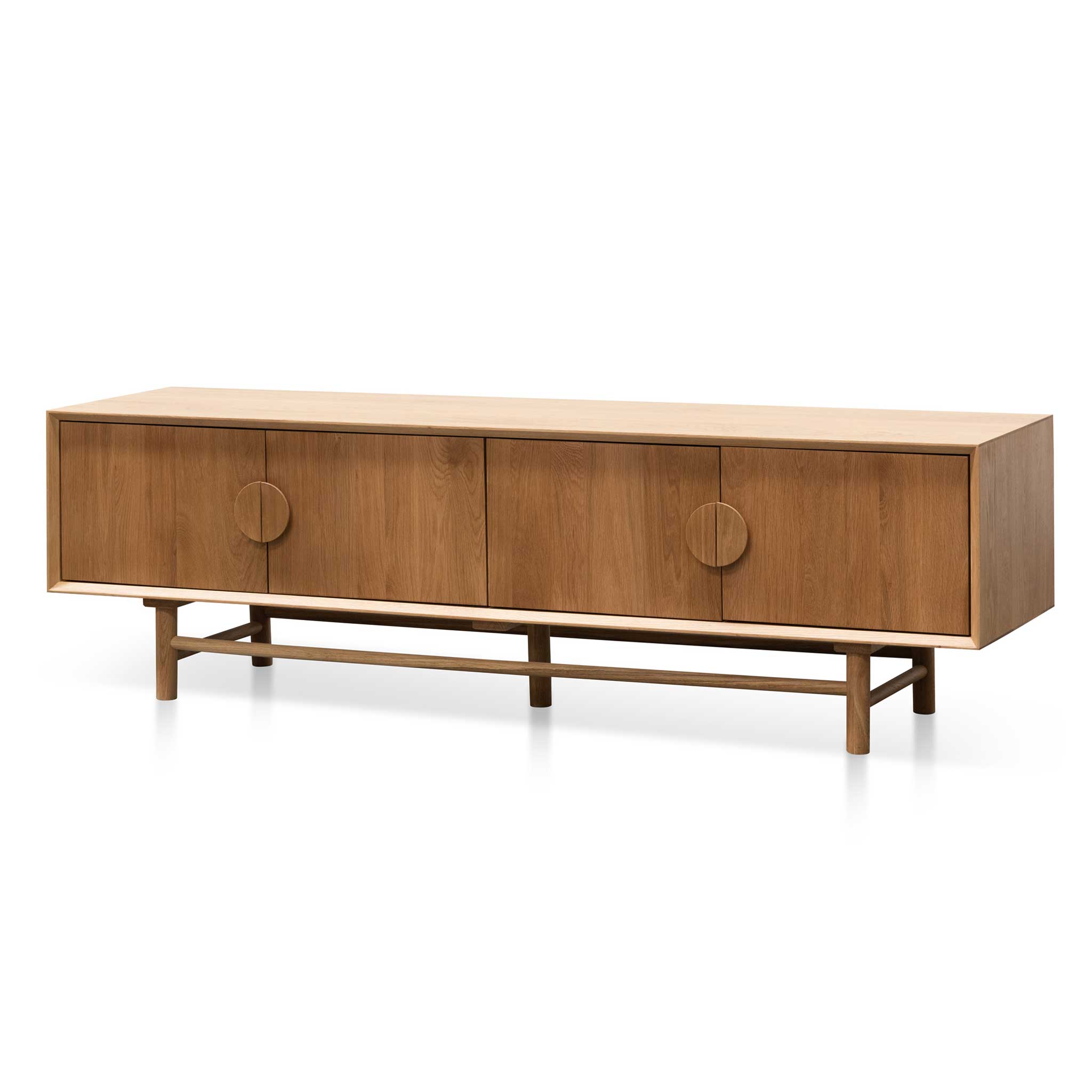 CTV6620-OW 1.8m Wooden TV Entertainment Unit - Natural