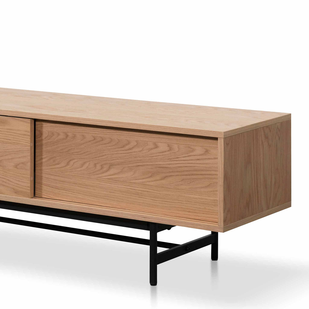 Dakota 2.1m Wooden Entertainment TV Unit - Natural