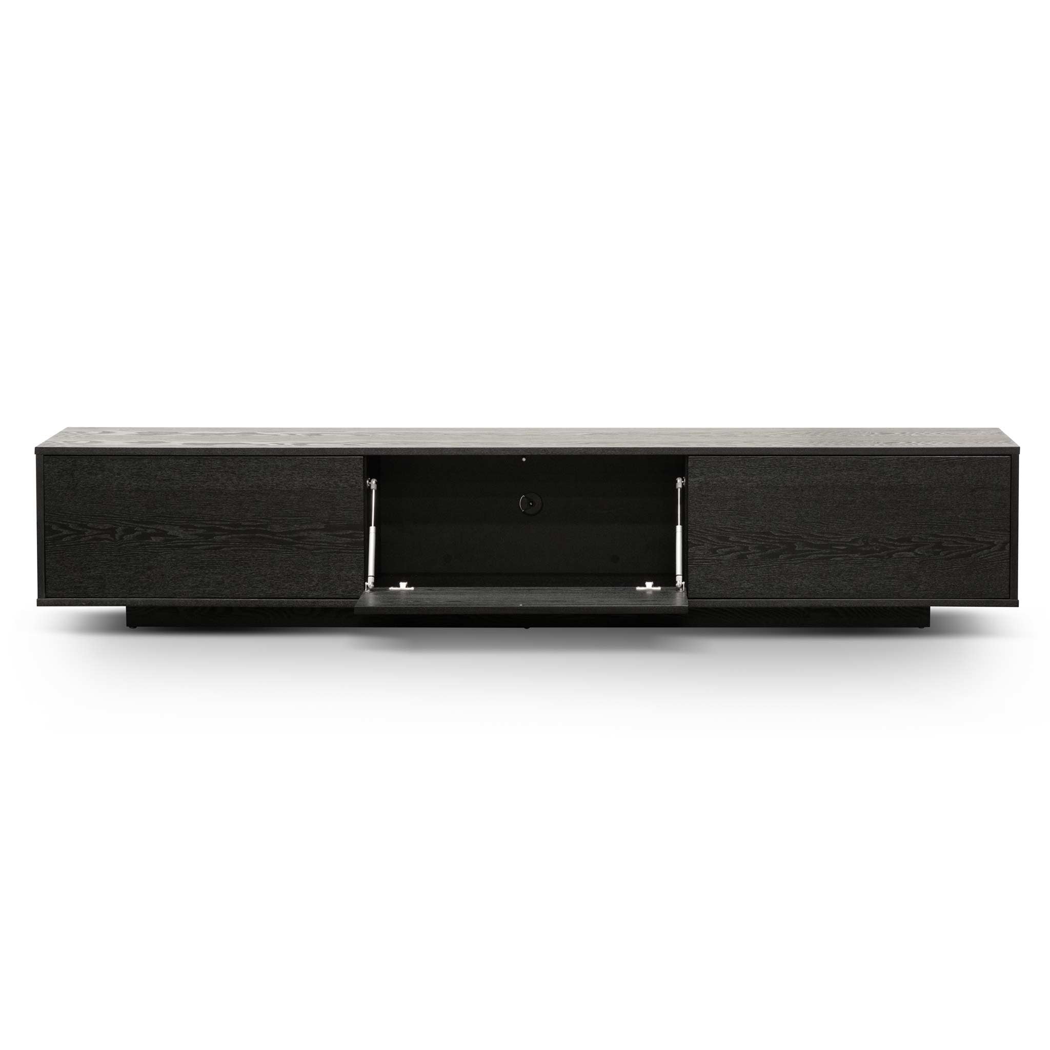 2.3m Wooden Entertainment Unit - Full Black