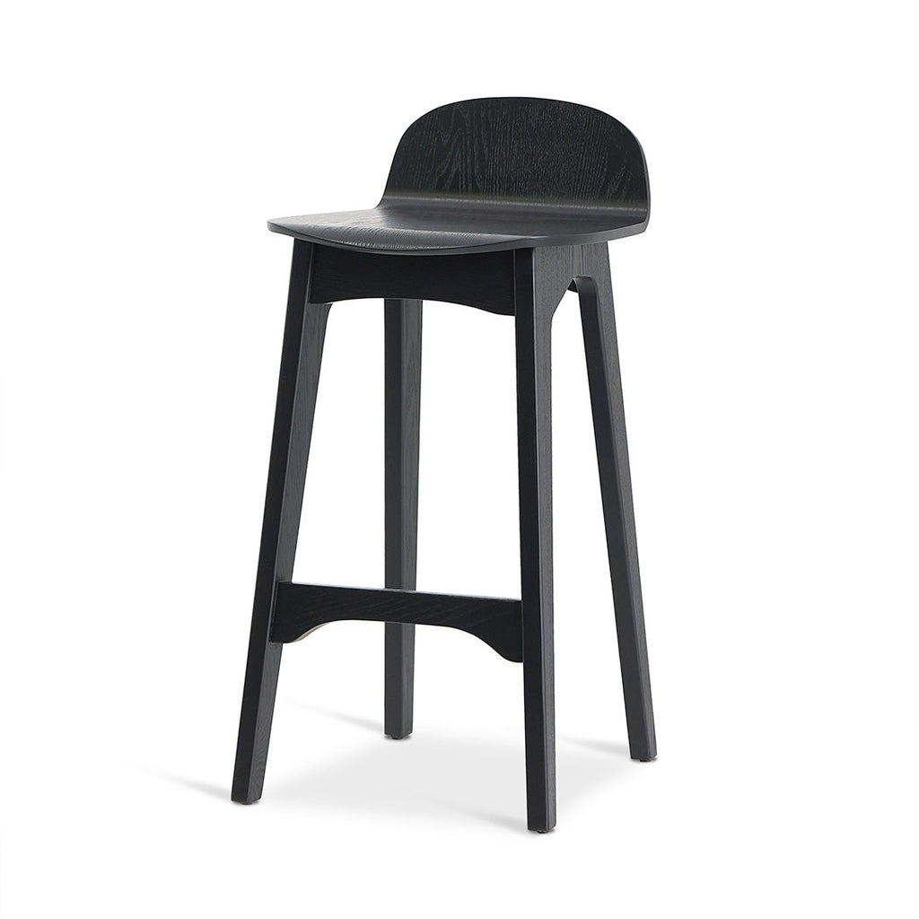 Tegan 65cm Bar Stool - Full Black