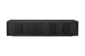 Miriam 2.23m Entertainment TV Unit - Textured Espresso Black