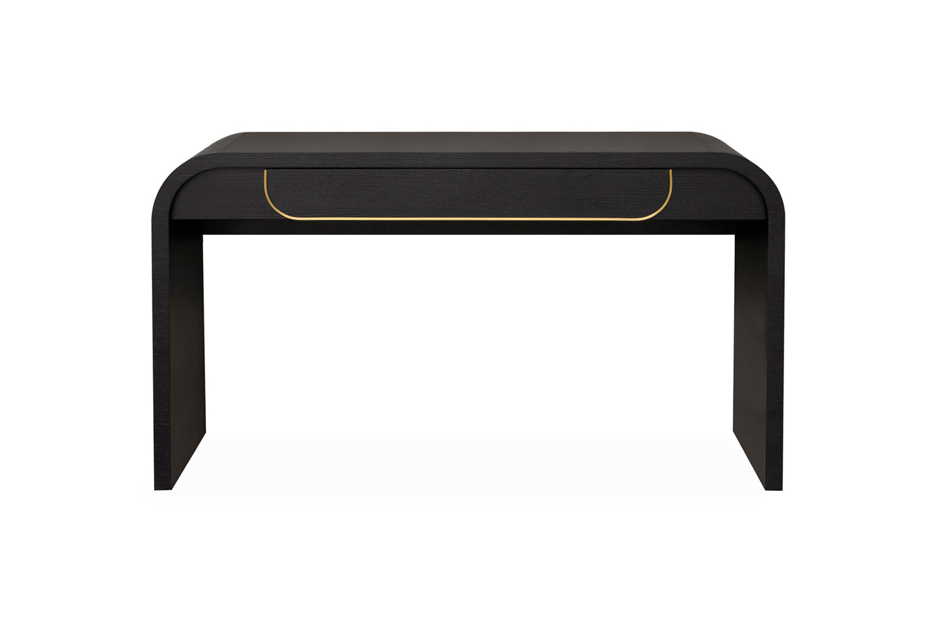 Cosima 1.4m Console Table - Textured Espresso Black