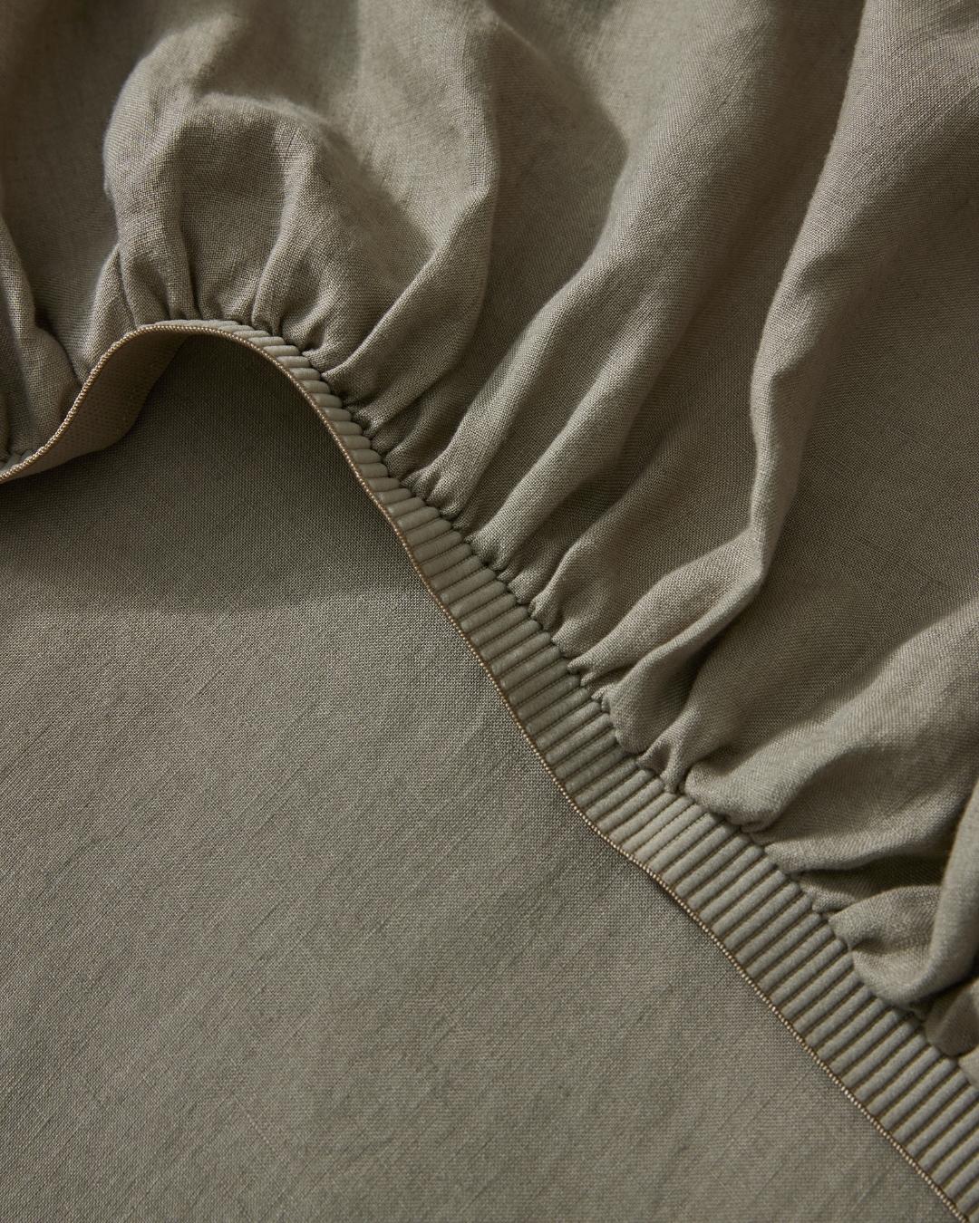 Ravello Fitted Sheet - Caper