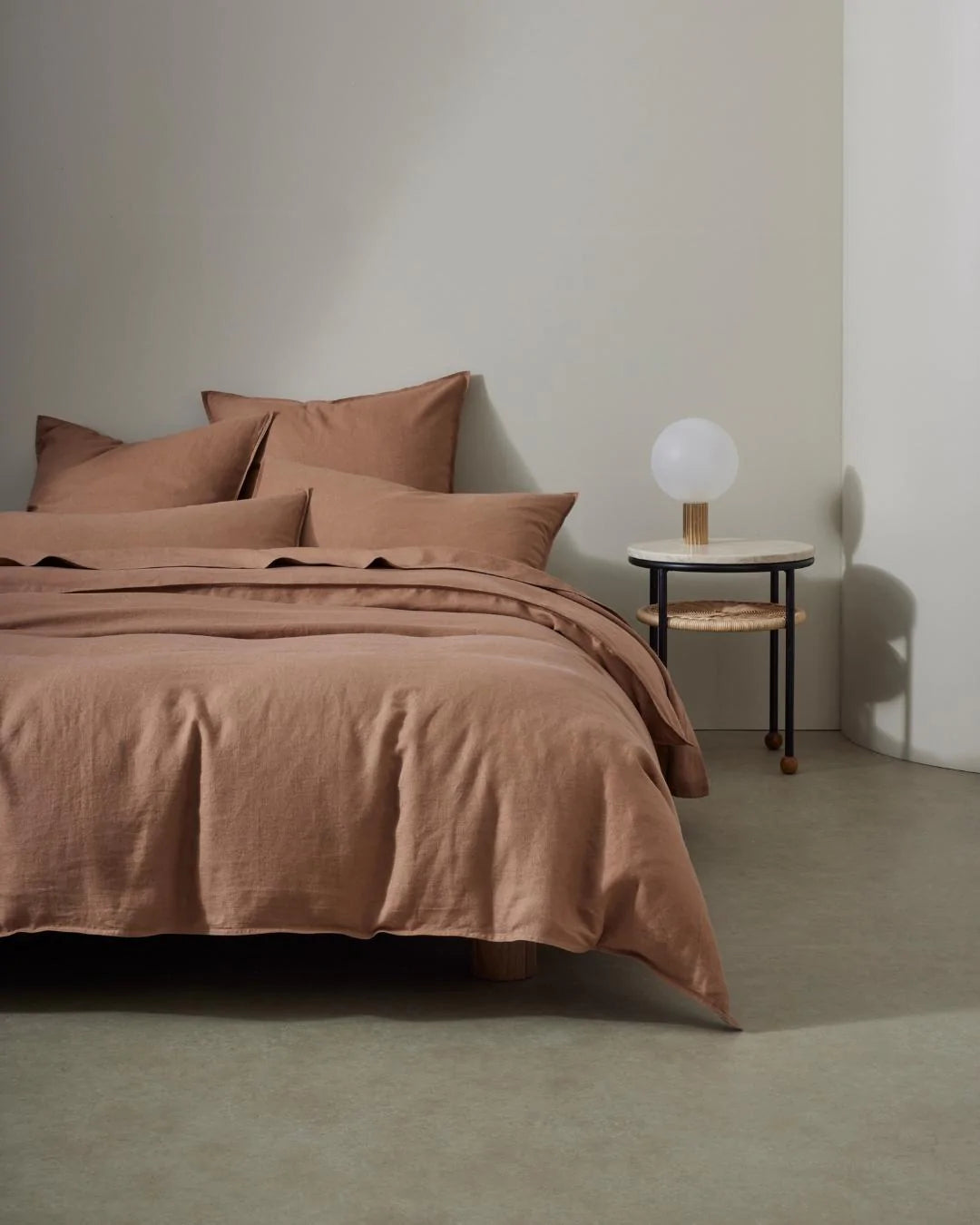 Ravello Flat Sheet - Biscuit