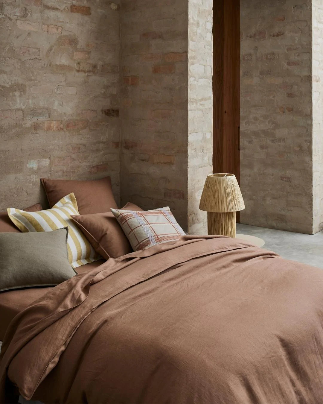 Ravello Quilt Cover - Biscuit