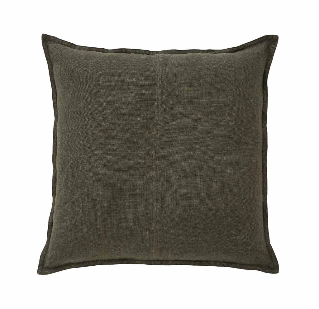 Weave Como Square 50cm Cushion - Khaki CCQ91KHAK