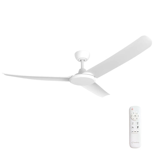 White Blade DC Ceiling Fan & Remote Control