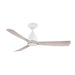 White/Washed Oak 3 Blade DC Ceiling Fan & Remote Control