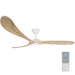 White/Weathered Oak 3 Blade DC Ceiling Fan
