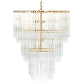 Zara Pendant - 3 Tier Brass