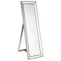 Zeta Cheval Mirror - Antique Silver