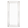 Zeta Floor Mirror - Antique Silver