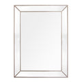 Zeta Wall Mirror - Large Antique Silver