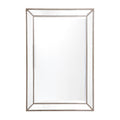 Zeta Wall Mirror - Medium Antique Silver