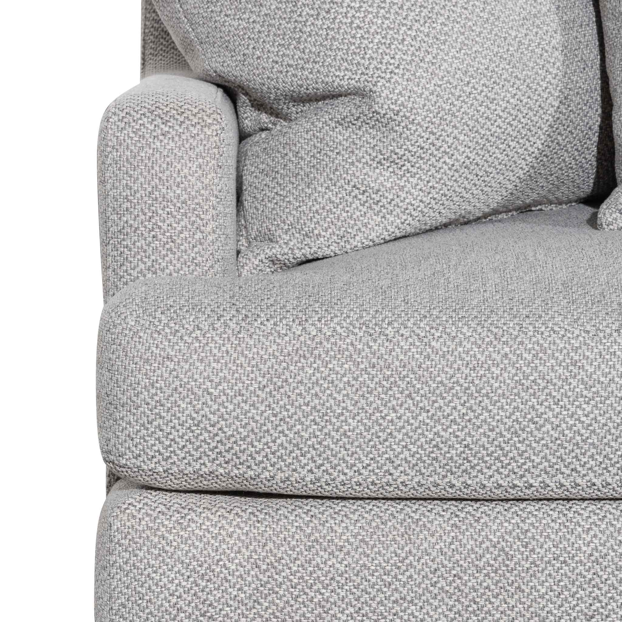 Alana 3 Seater Right Chaise Fabric Sofa - Grey