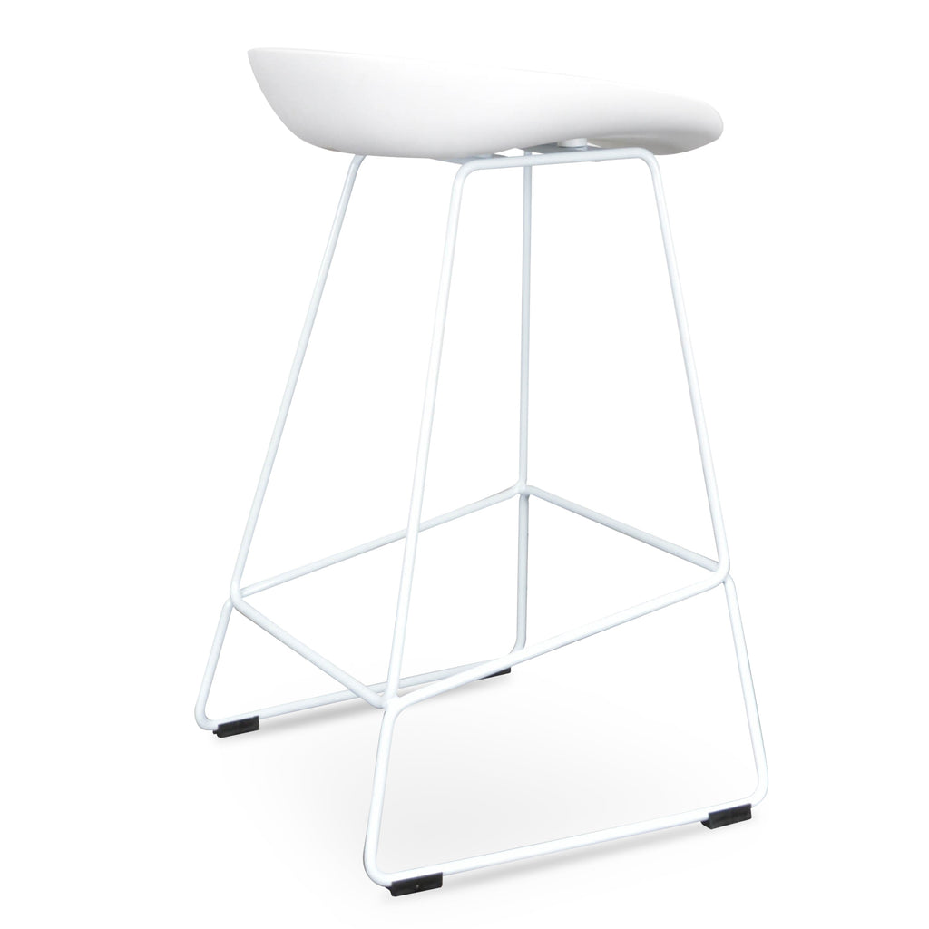 Quinn 65cm Bar Stool -White
