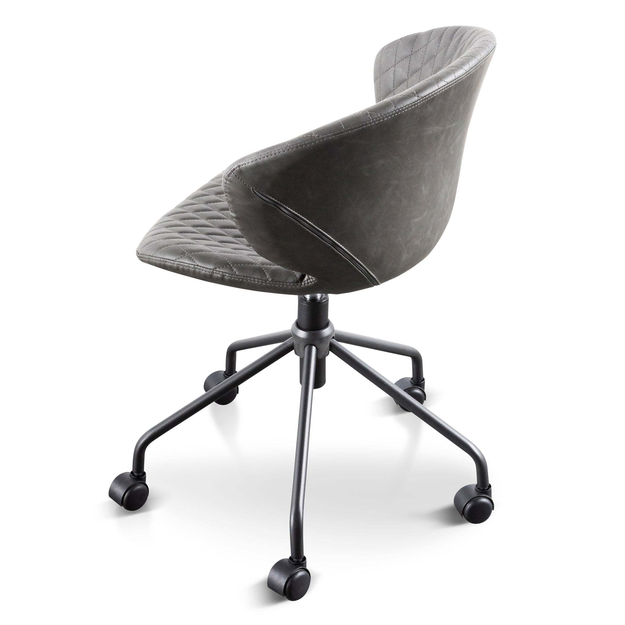 Amos Office Chair - Charcoal with Black Base