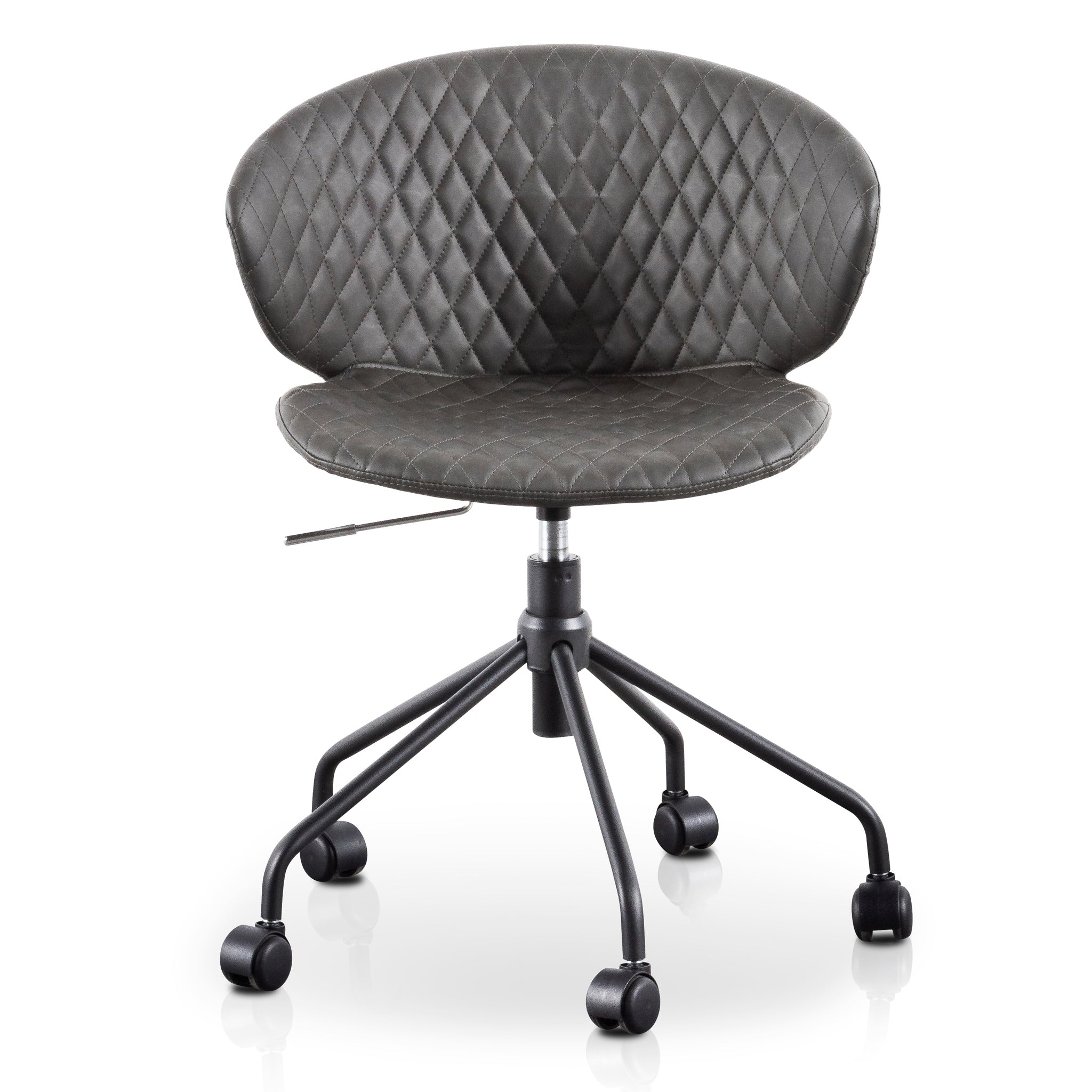 Amos Office Chair - Charcoal with Black Base