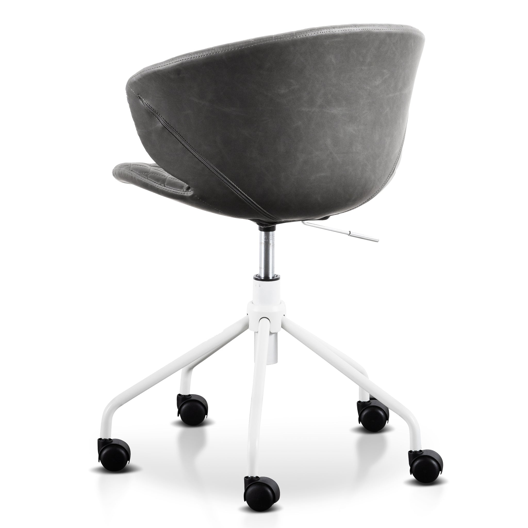 Amos Office Chair - Charcoal with White Base