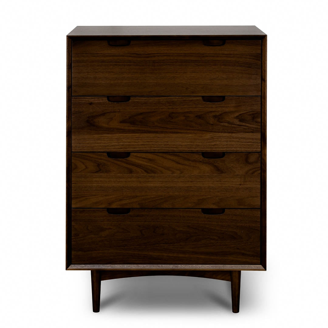 Asta 4 Drawer Chest - Walnut