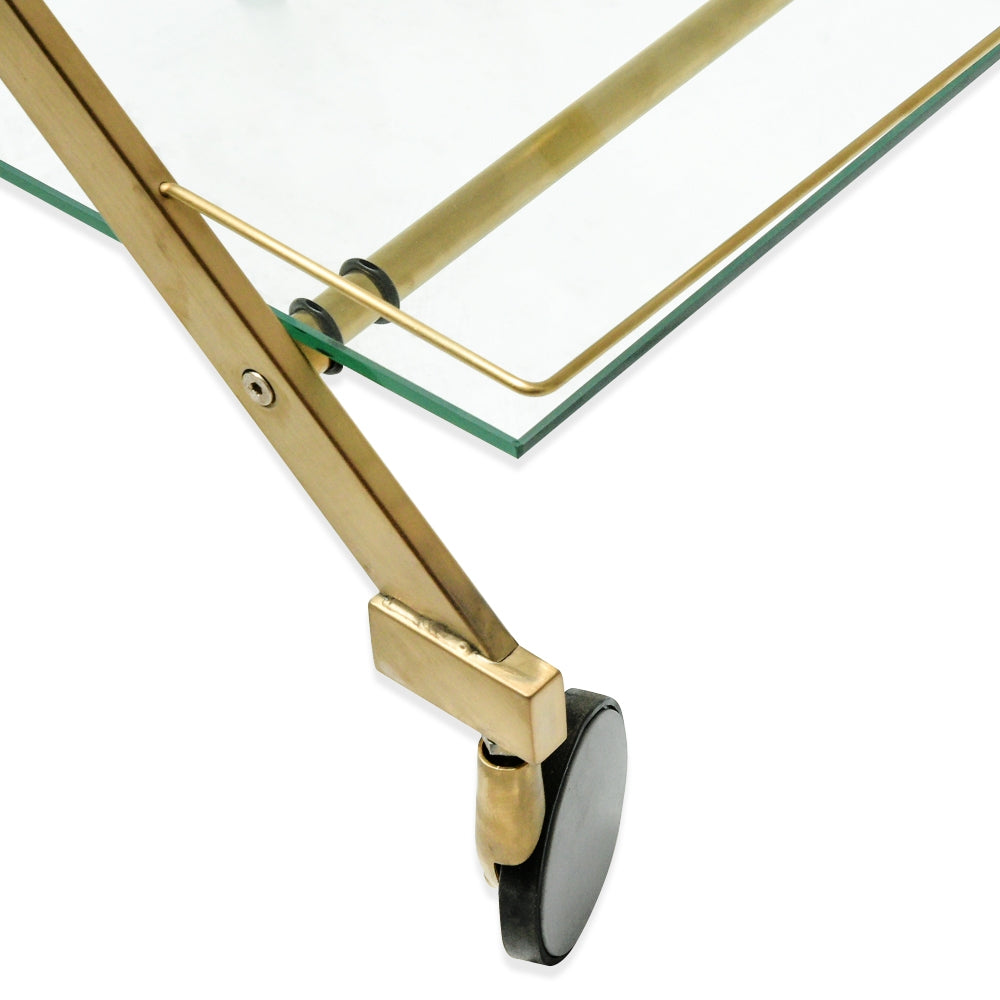 Felton Brushed Gold Bar Cart