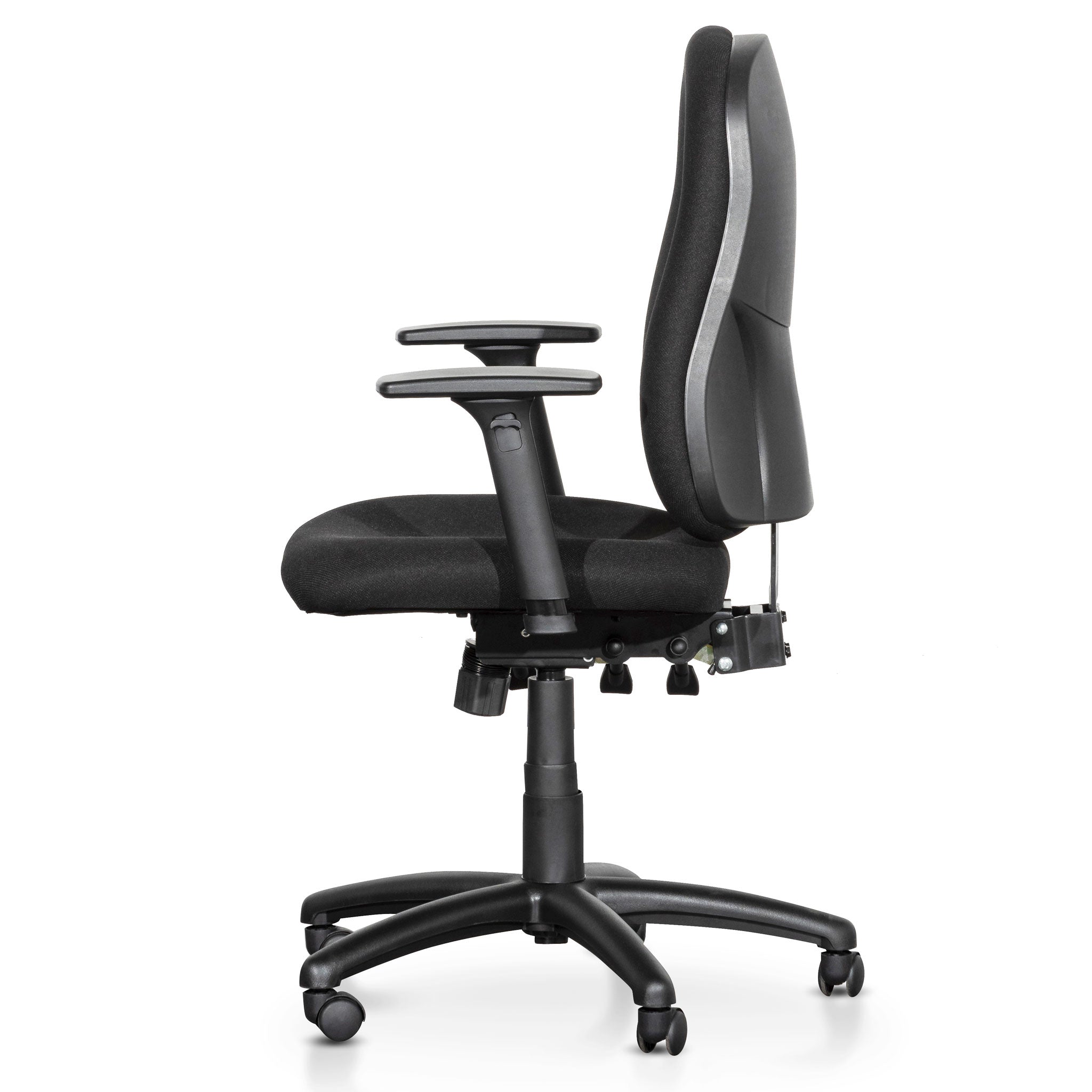 Brent High Back Fabric Office Chair - Black