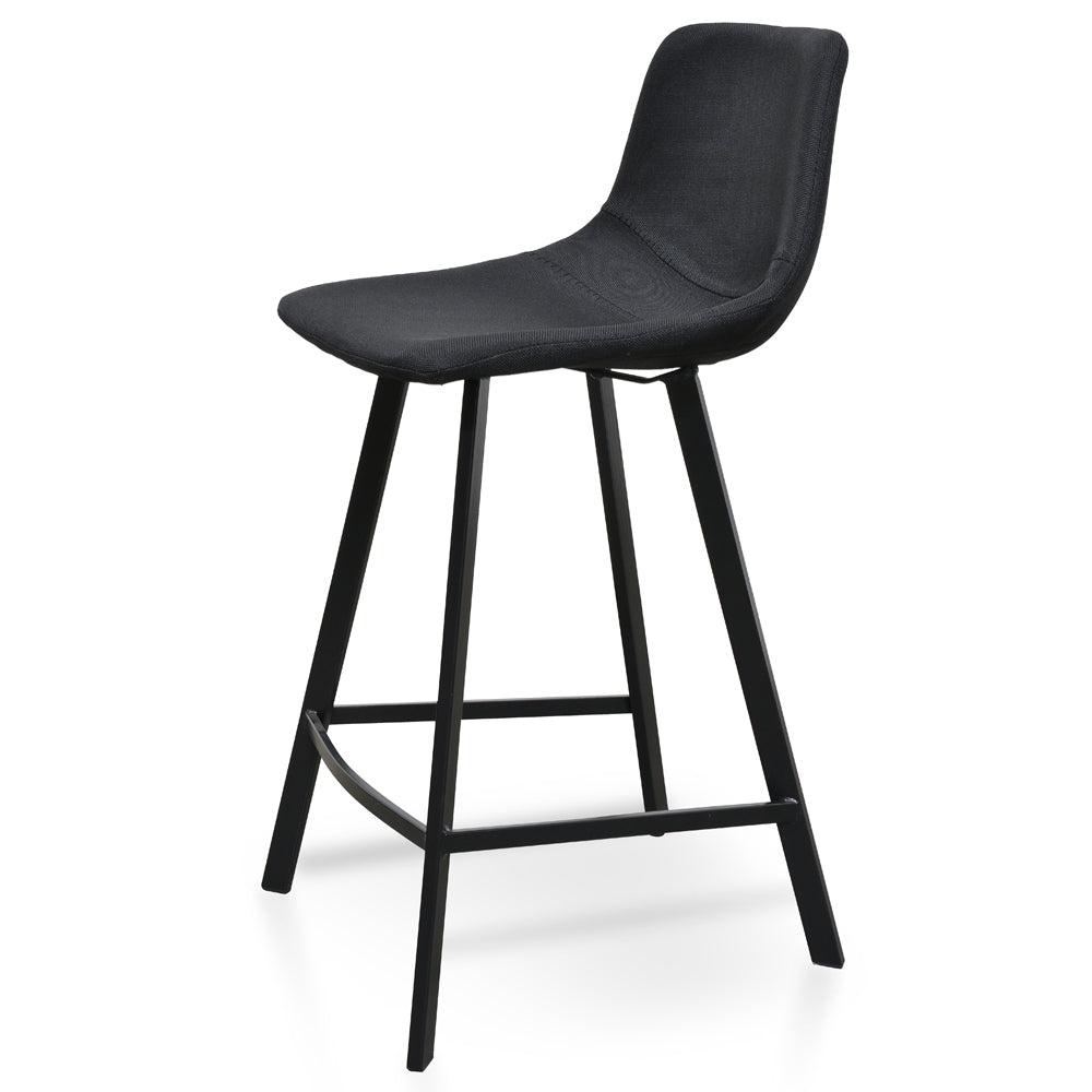 Duke 65cm Bar Stool - Black (Set of 2)