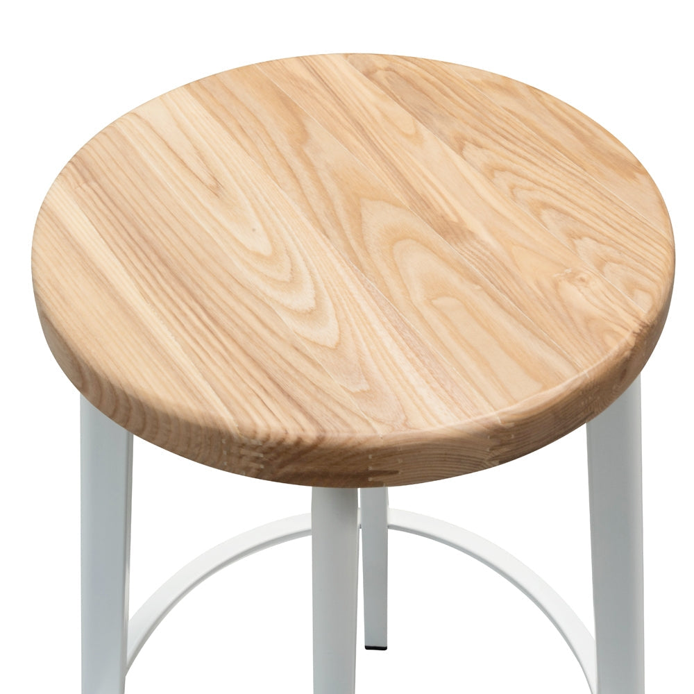 James Bar Stool - Natural Timber Seat (set of 2)