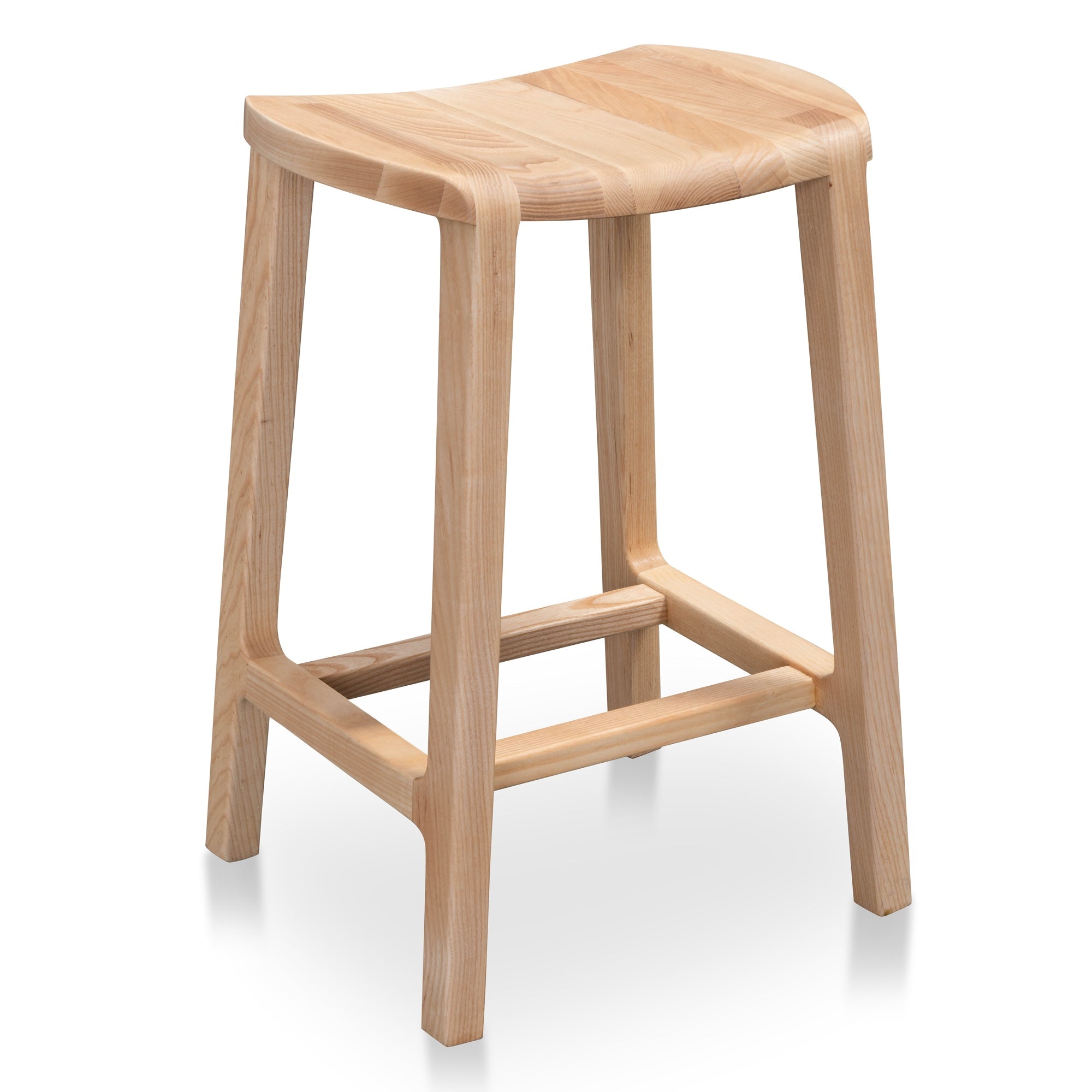 Wooden Bar Stool - Natural