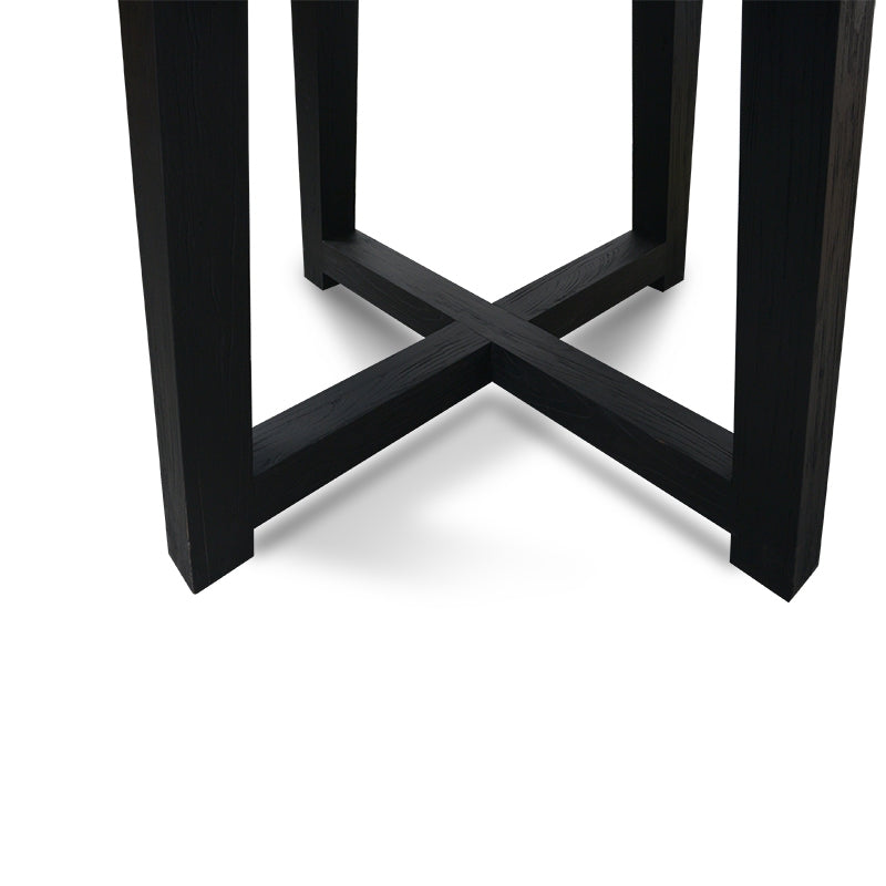 CDT2006-KL 130cm Round Grey Marble Dining Table