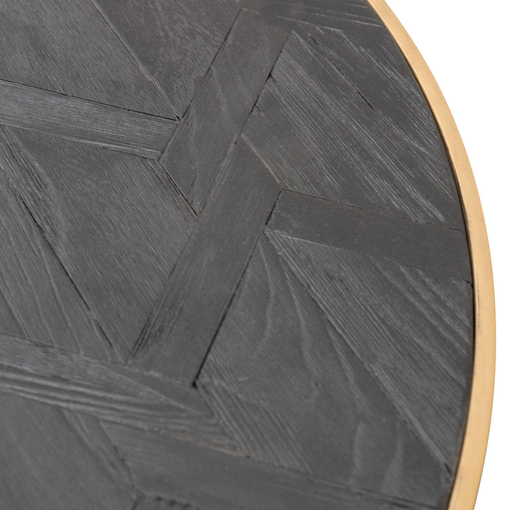 CCF2794-NI - Coffee Table - Black - Golden Base