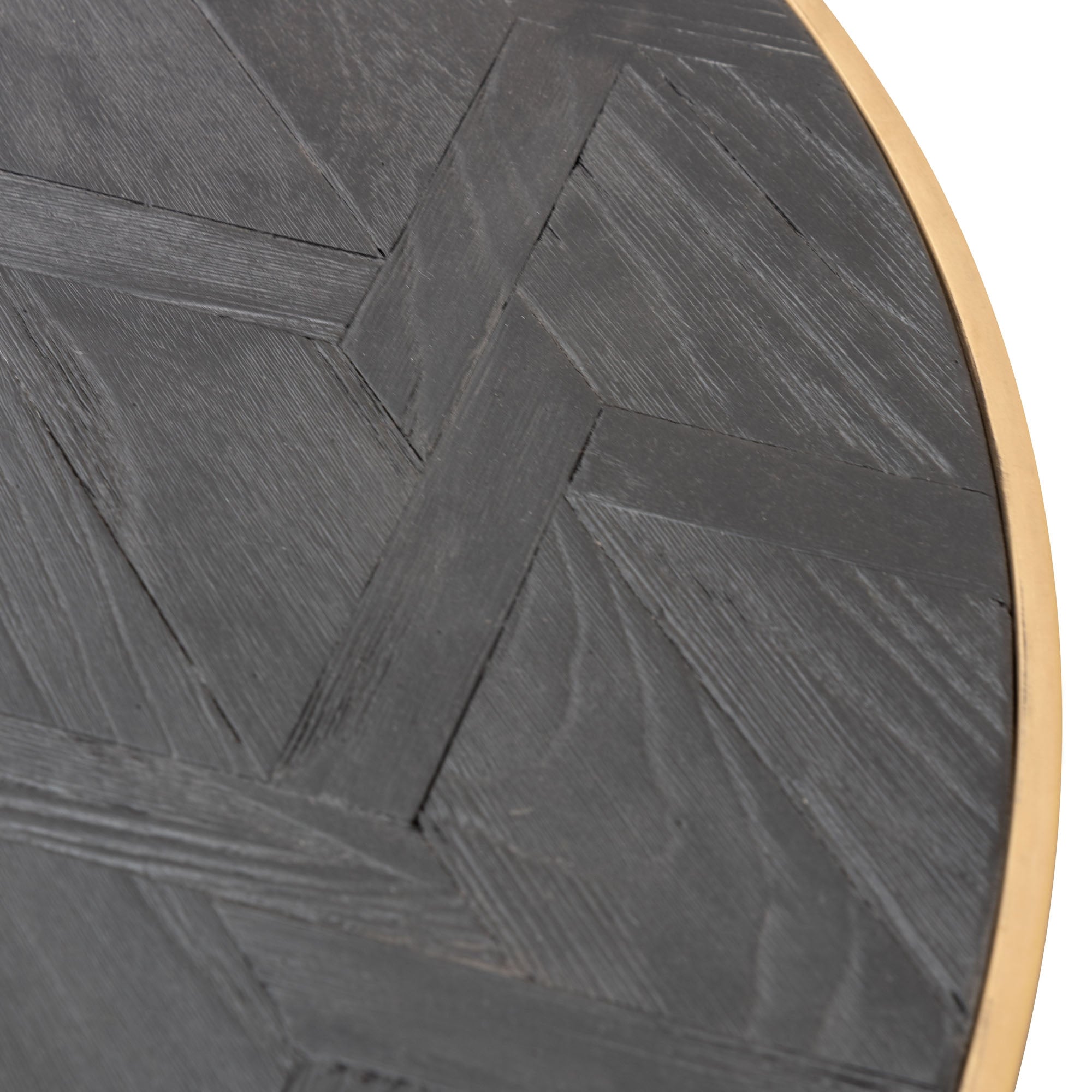 CCF2794-NI - Coffee Table - Black - Golden Base