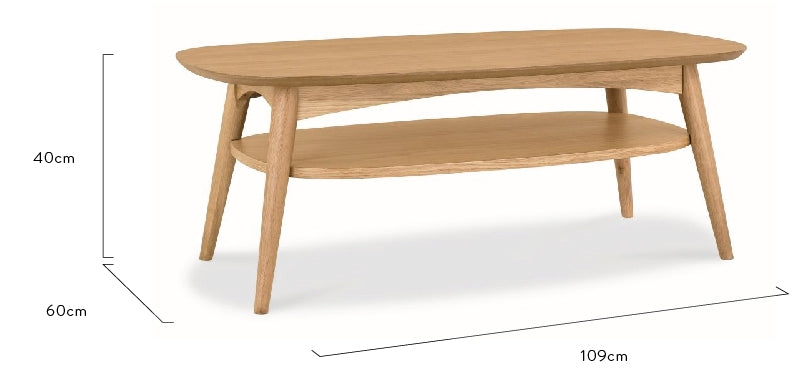 Johansen109cm Coffee Table - Natural