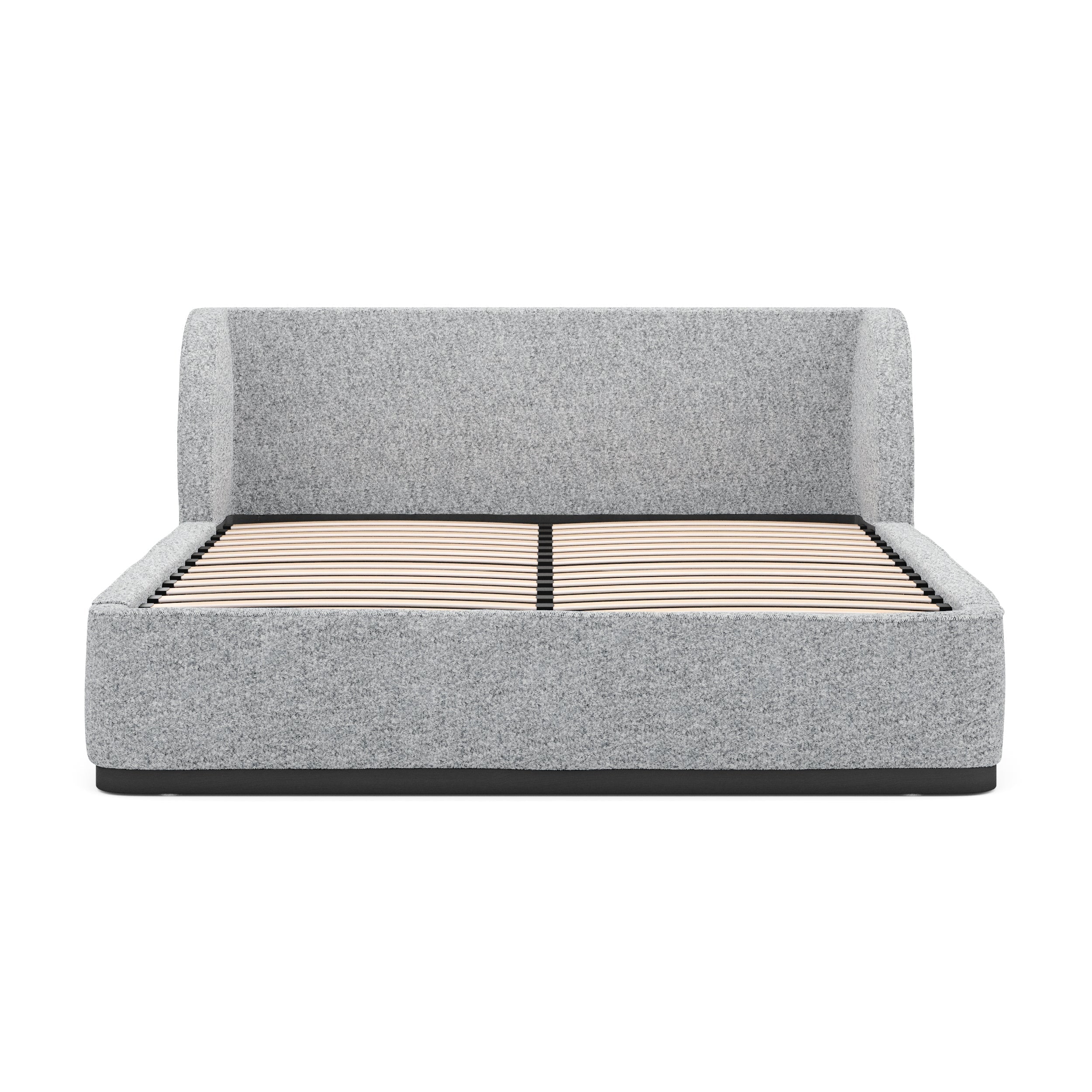 Pepper Boucle King Bed Frame