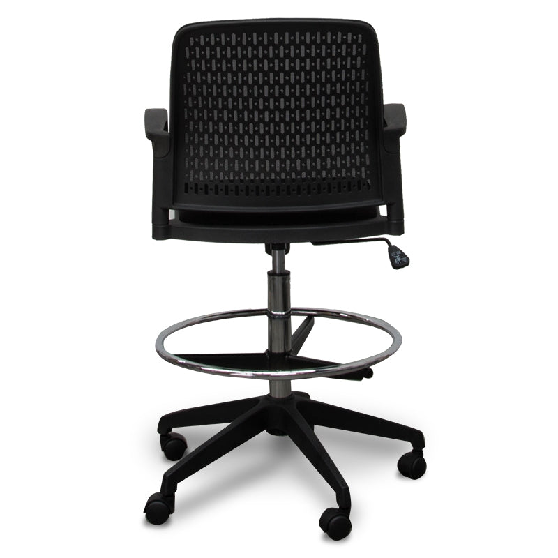 Clayton Drafting Office Chair - Black